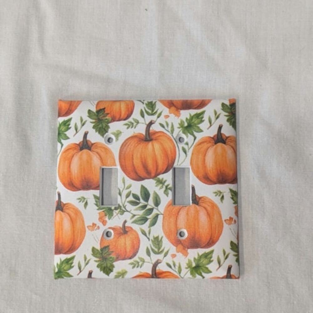 Handmade Decoupage Double Toggle Light Switch Cover (Single Plate)
